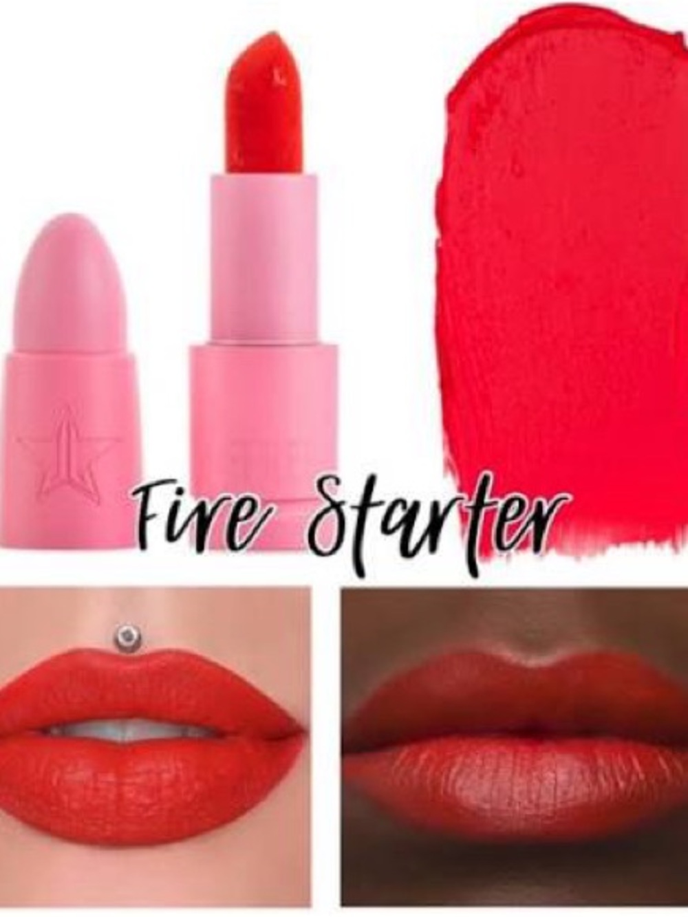 Jeffree Star Cosmetics Velvet Trap Lipstick - Fire Starter New In Box
